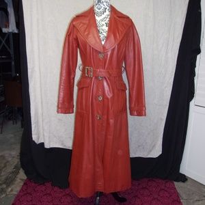 LEATHER TRENCH COAT